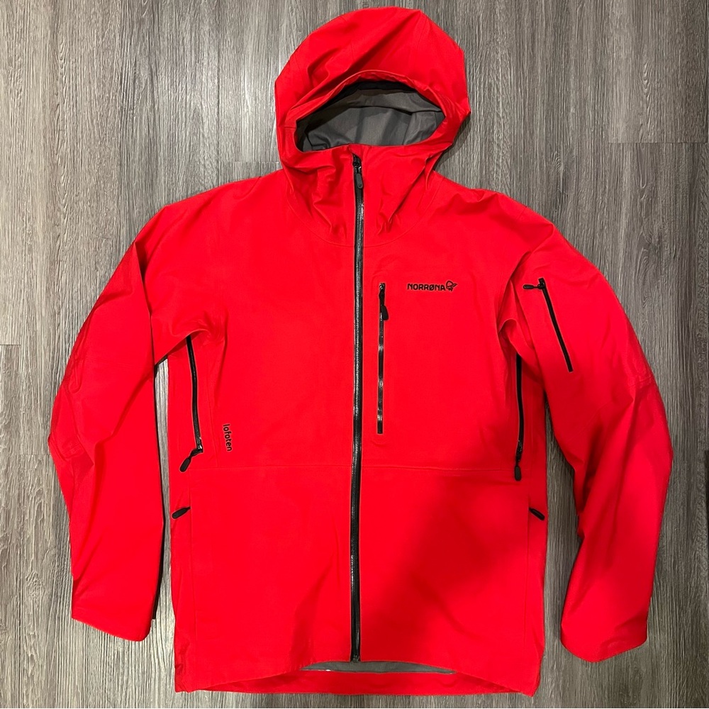 Norrona Men’s Lofoten Gore-Tex 3L Ski Snowboard Jacket - Red Large